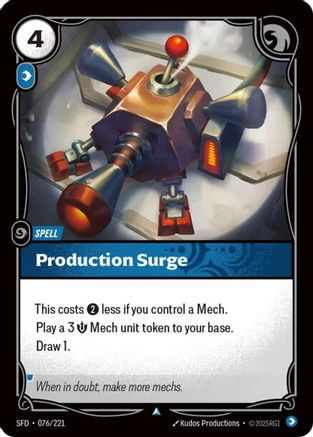 Production Surge (076/221) - Spiritforged - Spiritforged - Card Brawlers | Quebec | Canada |