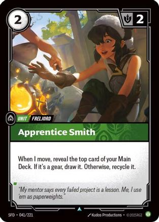 Apprentice Smith (041/221) - Spiritforged Foil - Spiritforged - Card Brawlers | Quebec | Canada |