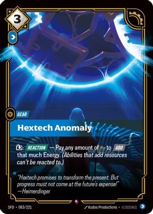 Hextech Anomaly (083/221) - Spiritforged Foil - Spiritforged - Card Brawlers | Quebec | Canada |