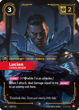 Lucian - Gunslinger (028/221) - Spiritforged Foil - Spiritforged - Card Brawlers | Quebec | Canada |