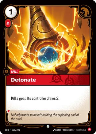 Detonate (005/221) - Spiritforged Foil - Spiritforged - Card Brawlers | Quebec | Canada |