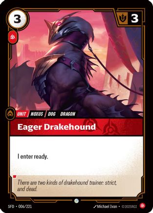 Eager Drakehound (006/221) - Spiritforged - Spiritforged - Card Brawlers | Quebec | Canada |