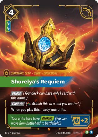 Shurelya's Requiem (192/221) - Spiritforged Foil - Spiritforged - Card Brawlers | Quebec | Canada |