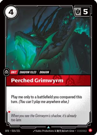 Perched Grimwyrm (015/221) - Spiritforged - Spiritforged - Card Brawlers | Quebec | Canada |