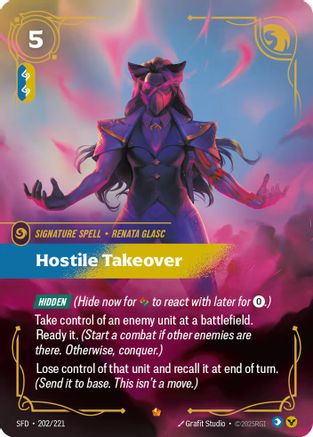 Hostile Takeover (202/221) - Spiritforged Foil - Spiritforged - Card Brawlers | Quebec | Canada |