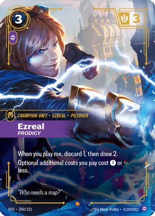 Ezreal - Prodigy (149/221) - Spiritforged Foil - Spiritforged - Card Brawlers | Quebec | Canada |