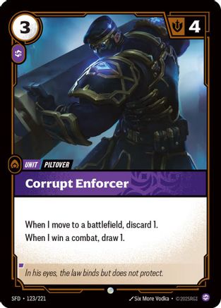 Corrupt Enforcer (123/221) - Spiritforged Foil - Spiritforged - Card Brawlers | Quebec | Canada |