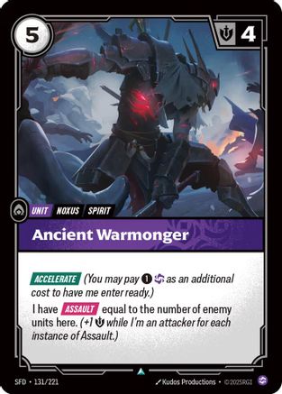 Ancient Warmonger (131/221) - Spiritforged Foil - Spiritforged - Card Brawlers | Quebec | Canada |