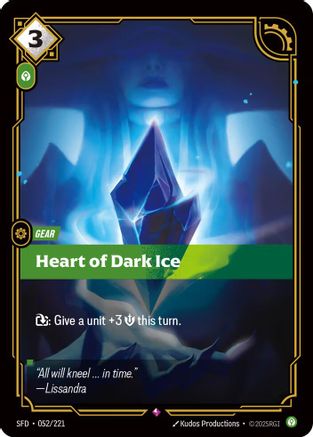 Heart of Dark Ice (052/221) - Spiritforged Foil - Spiritforged - Card Brawlers | Quebec | Canada |