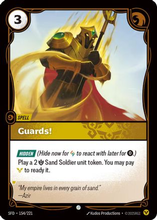 Guards! (154/221) - Spiritforged Foil - Spiritforged - Card Brawlers | Quebec | Canada |