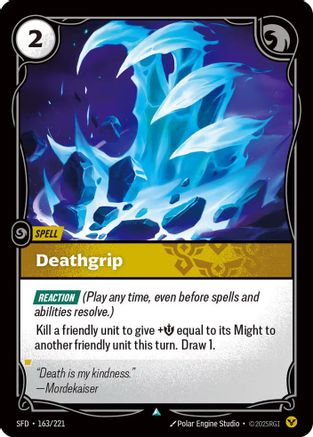 Deathgrip (163/221) - Spiritforged Foil - Spiritforged - Card Brawlers | Quebec | Canada |