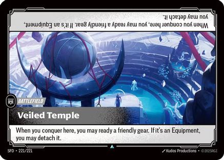 Veiled Temple (221/221) - Spiritforged Foil - Spiritforged - Card Brawlers | Quebec | Canada |