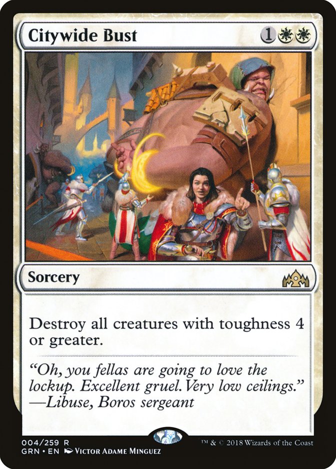 Citywide Bust [Guilds of Ravnica] - Magic: The Gathering - Card Brawlers | Quebec | Canada |