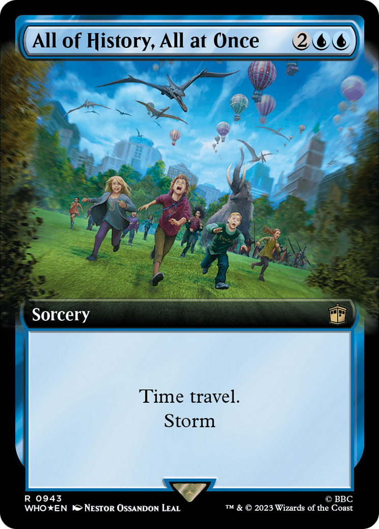 All of History, All at Once (Extended Art) (Surge Foil) [Doctor Who] - Magic: The Gathering - Card Brawlers | Quebec | Canada |