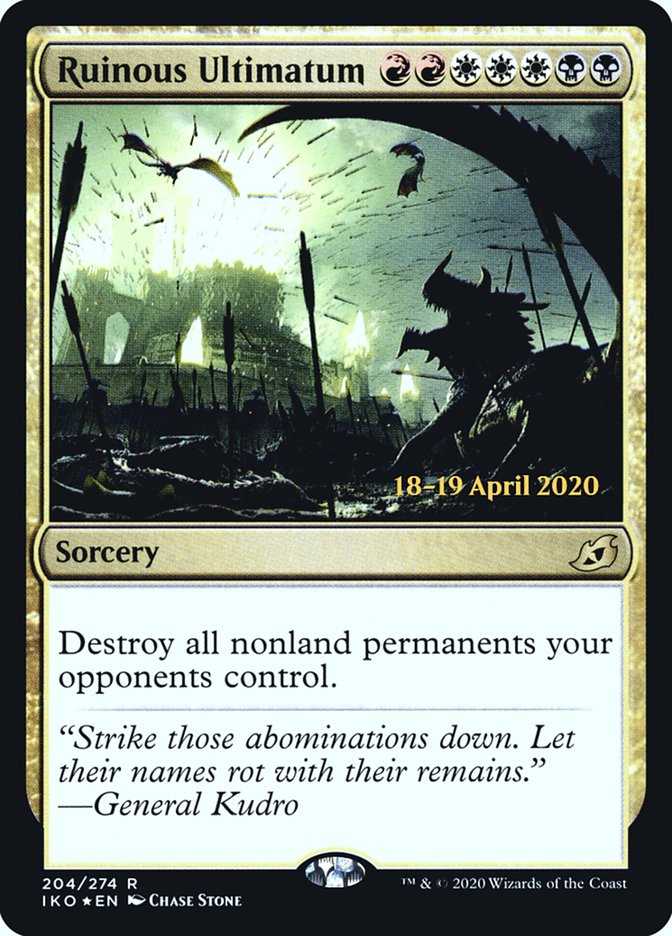 Ruinous Ultimatum [Ikoria: Lair of Behemoths Prerelease Promos] - Magic: The Gathering - Card Brawlers | Quebec | Canada |