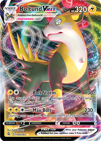Boltund VMAX (104/264) [Sword & Shield: Fusion Strike] - Pokémon - Card Brawlers | Quebec | Canada |