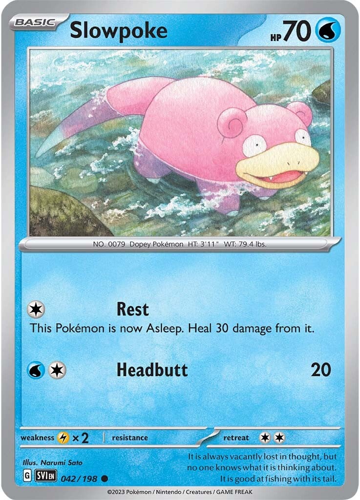 Slowpoke (042/198) [Scarlet & Violet: Base Set] - Pokémon - Card Brawlers | Quebec | Canada |