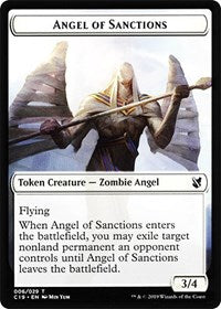 Angel of Sanctions // Horror Double-Sided Token [Commander 2019 Tokens] - Magic: The Gathering - Card Brawlers | Quebec | Canada |
