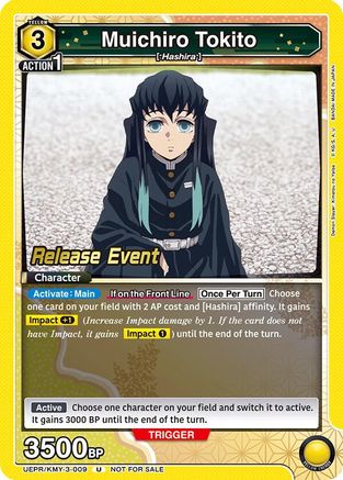 Muichiro Tokito (UEPR/KMY-3-009) - UEX05BT Demon Slayer Kimetsu no Yaiba Vol2 Release Event Cards - UEX05BT: Demon Slayer: Kimetsu no Yaiba Vol.2 Release Event Cards - Card Brawlers | Quebec | Canada |