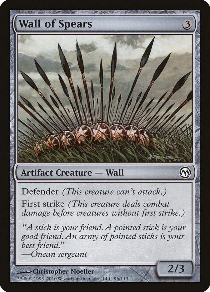 Wall of Spears [Duels of the Planeswalkers] - Magic: The Gathering - Card Brawlers | Quebec | Canada |
