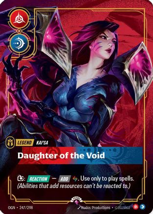 Kai'Sa - Daughter of the Void (Metal) (247/298) - Riftbound Organized Play Promotional Cards Foil - Riftbound Organized Play Promotional Cards - Card Brawlers | Quebec | Canada |
