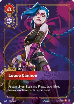 Jinx - Loose Cannon (Metal) (251/298) - Riftbound Organized Play Promotional Cards Foil - Riftbound Organized Play Promotional Cards - Card Brawlers | Quebec | Canada |