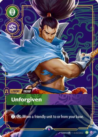 Yasuo - Unforgiven (Metal) (259/298) - Riftbound Organized Play Promotional Cards Foil