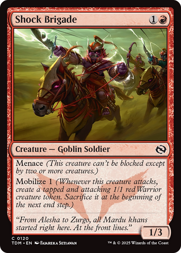 Shock Brigade [Tarkir: Dragonstorm] - Magic: The Gathering - Card Brawlers | Quebec | Canada |