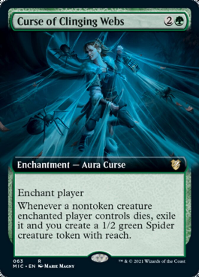 Curse of Clinging Webs (Extended Art) [Innistrad: Midnight Hunt Commander] - Magic: The Gathering - Card Brawlers | Quebec | Canada |