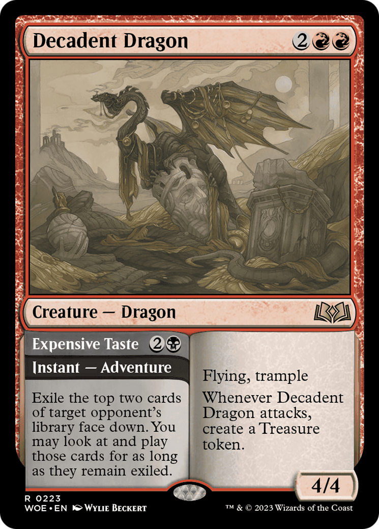 Decadent Dragon // Expensive Taste [Wilds of Eldraine] - Magic: The Gathering - Card Brawlers | Quebec | Canada |