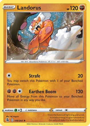 Landorus (148/264) (Cosmos Holo) [Sword & Shield: Fusion Strike] - Pokémon - Card Brawlers | Quebec | Canada |