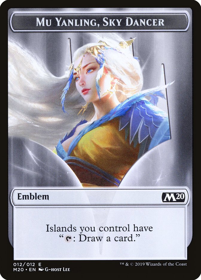 Mu Yanling, Sky Dancer Emblem [Core Set 2020 Tokens] - Magic: The Gathering - Card Brawlers | Quebec | Canada |