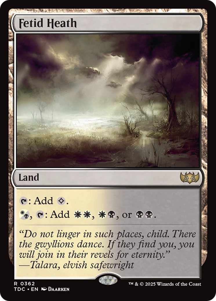 Fetid Heath [Tarkir: Dragonstorm Commander] - Magic: The Gathering - Card Brawlers | Quebec | Canada |
