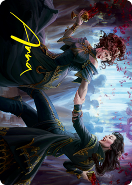 Falkenrath Celebrants 1 Art Card (Gold-Stamped Signature) [Innistrad: Crimson Vow Art Series] - Magic: The Gathering - Card Brawlers | Quebec | Canada |