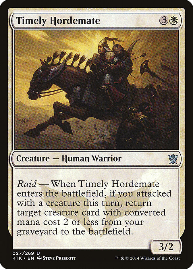 Timely Hordemate [Khans of Tarkir] - Magic: The Gathering - Card Brawlers | Quebec | Canada |