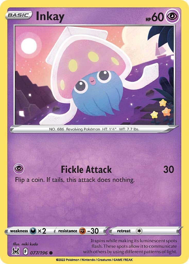 Inkay (077/196) [Sword & Shield: Lost Origin] - Pokémon - Card Brawlers | Quebec | Canada |