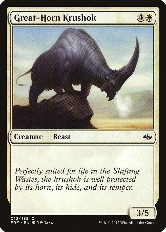 Great-Horn Krushok [Fate Reforged] - Magic: The Gathering - Card Brawlers | Quebec | Canada |