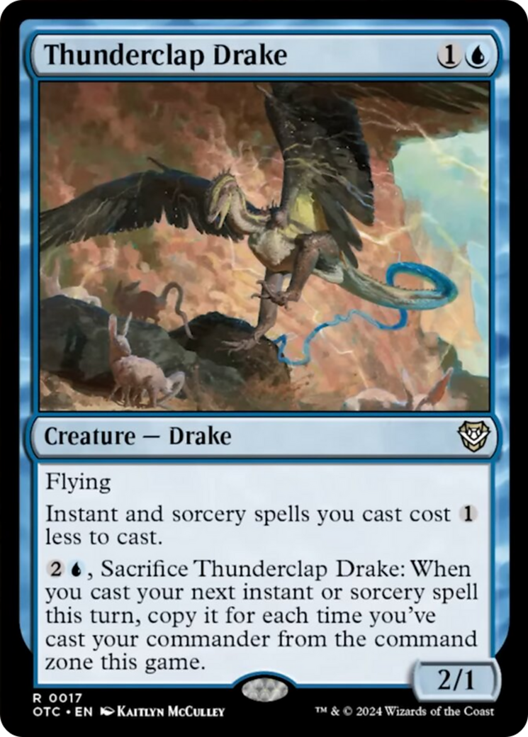 Thunderclap Drake [Outlaws of Thunder Junction Commander] - Magic: The Gathering - Card Brawlers | Quebec | Canada |