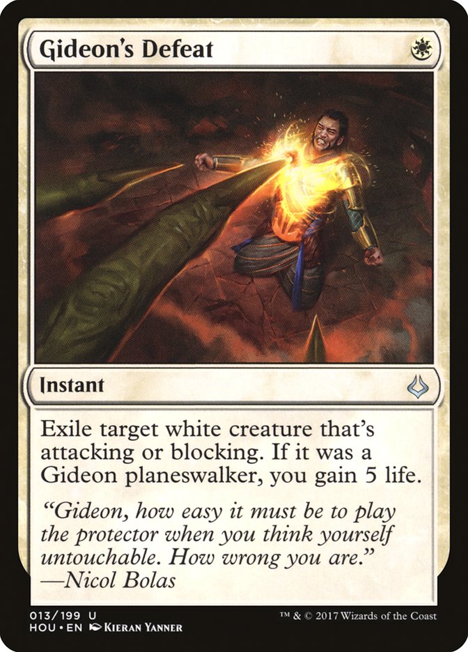 Gideon's Defeat [Hour of Devastation] - Magic: The Gathering - Card Brawlers | Quebec | Canada |