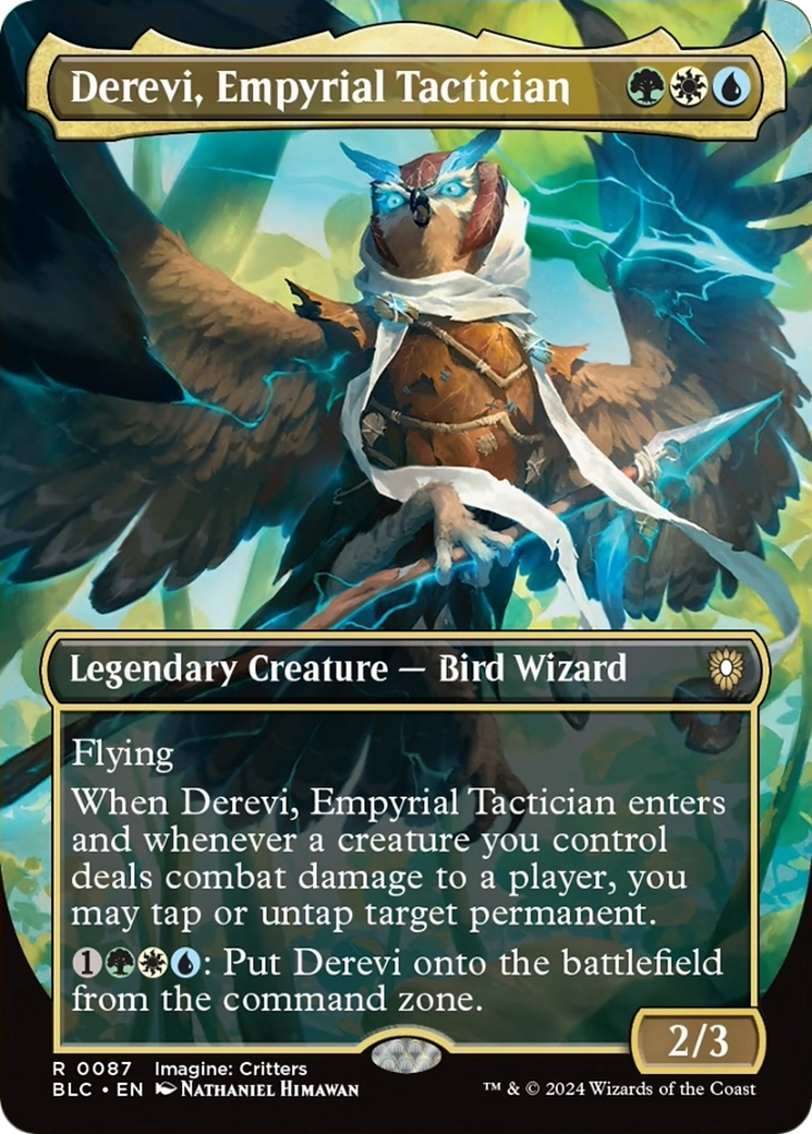 Derevi, Empyrial Tactician (Borderless) [Bloomburrow Commander] - Magic: The Gathering - Card Brawlers | Quebec | Canada |