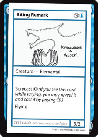 Biting Remark (2021 Edition) [Mystery Booster Playtest Cards] - Magic: The Gathering - Card Brawlers | Quebec | Canada |