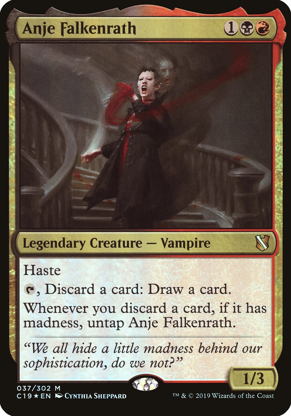 Anje Falkenrath (Oversized) [Commander 2019 Oversized] - Magic: The Gathering - Card Brawlers | Quebec | Canada |