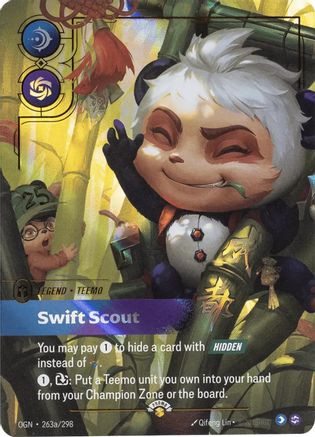 Teemo - Swift Scout (Alternate Art) (263a/298) - Riftbound Promotional Cards Foil - Riftbound Promotional Cards - Card Brawlers | Quebec | Canada |