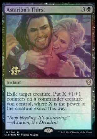 Astarion's Thirst [Commander Legends: Battle for Baldur's Gate Prerelease Promos] - Magic: The Gathering - Card Brawlers | Quebec | Canada |