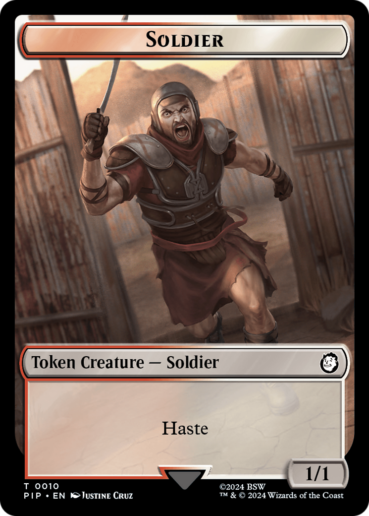 Radiation // Soldier (0010) Double-Sided Token [Fallout Tokens] - Magic: The Gathering - Card Brawlers | Quebec | Canada |