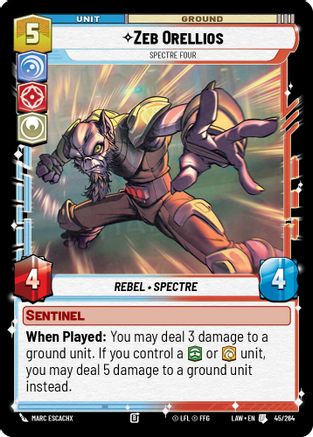 Zeb Orellios - Spectre Four (45/264) - A Lawless Time - A Lawless Time - Card Brawlers | Quebec | Canada |