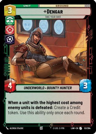 Dengar - Take Your Shot (53/264) - A Lawless Time - A Lawless Time - Card Brawlers | Quebec | Canada |