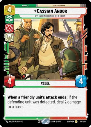 Cassian Andor - Everything for the Rebellion (58/264) - A Lawless Time - A Lawless Time - Card Brawlers | Quebec | Canada |