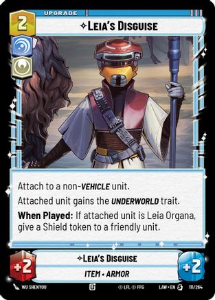 Leia's Disguise (111/264) - A Lawless Time - A Lawless Time - Card Brawlers | Quebec | Canada |
