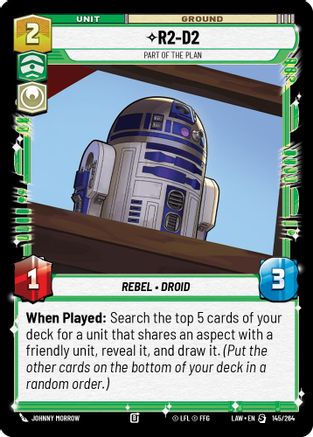 R2-D2 - Part of the Plan (145/264) - A Lawless Time - A Lawless Time - Card Brawlers | Quebec | Canada |